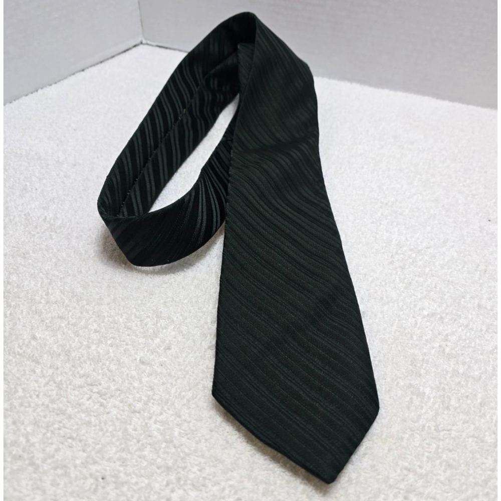 Men's Richman Brothers Dark Green Striped Tie One Size